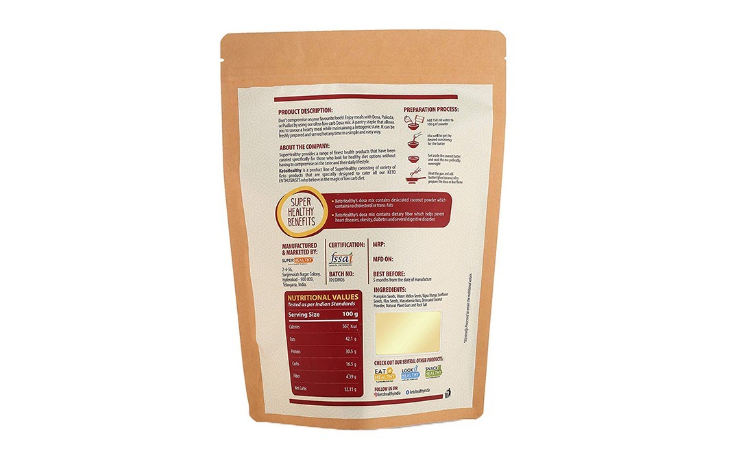 Super Healthy Keto Dosa Mix    Pack  250 grams